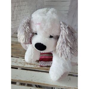 Hugfun‎ stuffed puppy dog plush toy st judes Xmas w